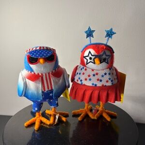 Pair Target Birds Bubba Stella Summer 2024 Patriotic Stars Stripes July 4th